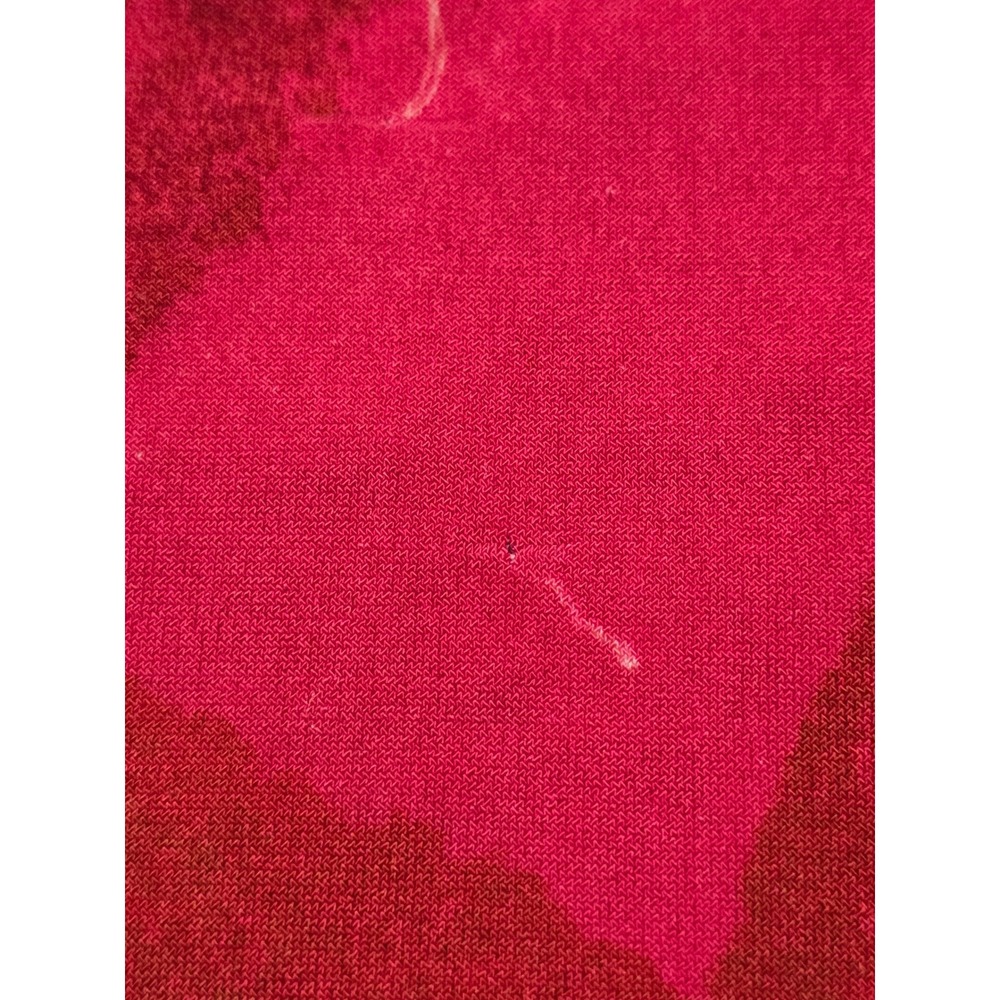 Clara Sunwoo Abstract Print V-Neck Tunic Top Red Pink Black Women Size M USA - Picture 8 of 10